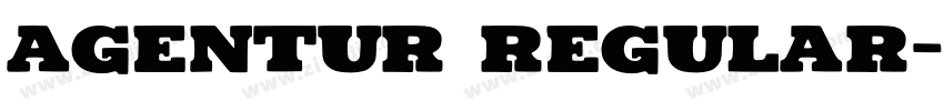 Agentur Regular字体转换